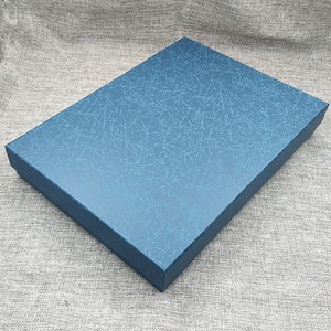 INS风大号礼物盒丝巾长方形扁形礼盒笔记本U盘蓝色相框书册包装盒