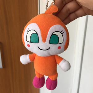 日本anpanman面包超人玩具毛绒公仔橘色细菌妹妹毛绒公仔书包挂件