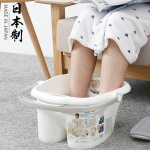 日本进口足浴桶足浴盆加高泡脚桶洗脚桶冬季家用洗脚盆塑料泡脚盆