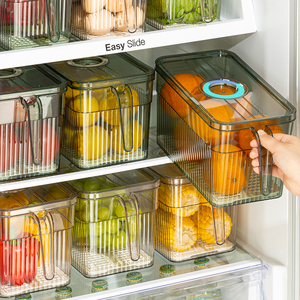 日本冰箱收纳盒保鲜盒食品级专用盒子蔬菜鸡蛋冷冻整理神器储物盒