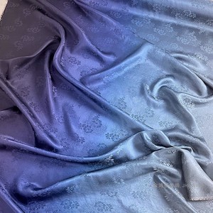 bangge5339淘宝重磅提花重缎香云纱面料 深紫色双面提花缎莨绸布