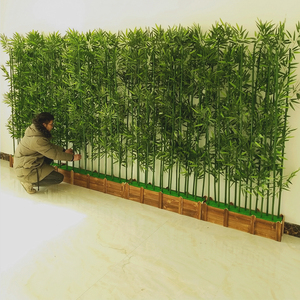 仿真竹子装饰假竹子隔断挡墙屏风塑料竹子室内仿真绿植物盆栽装饰