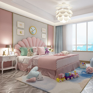 粉色床头板少女公主床屏梦幻1.2米床靠背1.5单人儿童房女生床靠背