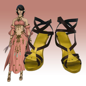 最终幻想14萨维奈舞裙套cos鞋定做cosplay道具鞋订做二次元动漫展