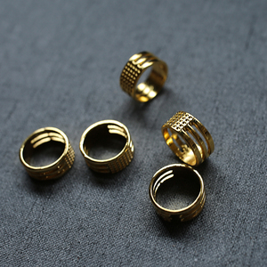 福顶针 顶戒压针器 针箍手工缝补拔针工具顶针戒指开口环