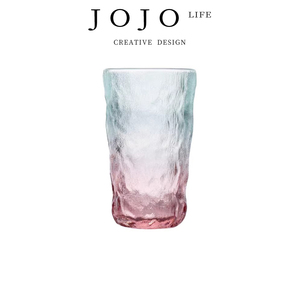 JOJO'S L. PD.GINA.杯具渐变彩色磨砂玻璃高颜值家用水杯 | 吉娜
