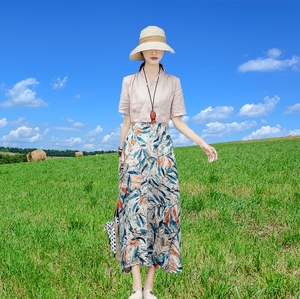 素裙订制系列原创棉麻女装连衣裙女王轻奢高端定制小众个性民族风