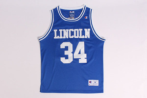 雷阿伦 34号 电影版单挑球衣 allen绰号版凯尔特人刺绣复古 白篮