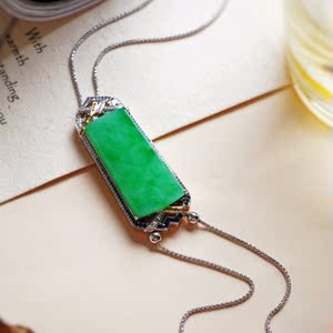 缅甸天然a货高冰种翡翠吊饰18k金精镶嵌无事牌吊坠男女款原创设计