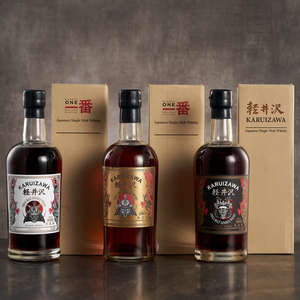 【龙粤】轻井沢轻井泽黑白金武士 日本单一麦芽威士忌进口洋酒