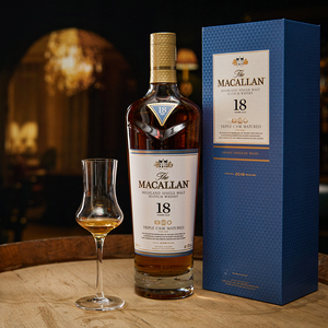 【龙粤】macallan 麦卡伦18年黄金三桶单一麦芽苏格兰威士忌700ml