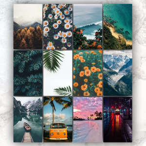 冷淡风卡贴ins风海滩风景冷淡风卡贴标准卡大小高清学生美化贴纸