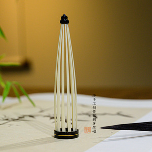 紫云檀舍 纯手工制作猛犸牙毛笔盖 毛笔帽(不含笔)