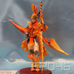 炎戈龙装备猎人 魔物猎人系列 手办 白模 模型