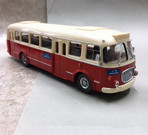 1/43 儿时记忆 北京 公交车 斯柯达706客车 汽车模型 长24厘米