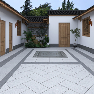 院子地砖石英砖18厚地铺石瓷砖300x600别墅庭院砖花园车库防滑砖