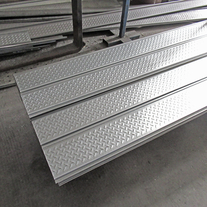 镀锌钢扣板花纹钢板钢层板阁楼平台金属板楼承板厂家直销尺寸定制