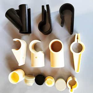 精益管塑胶连接件 线棒塑料接头封头 封盖 脚套 塑料管码 配件