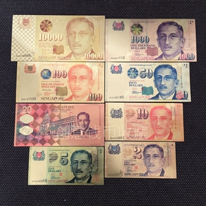 新加坡金箔钱币 新加坡过年送礼红包 钱母 旅游纪念钞 10000sgd