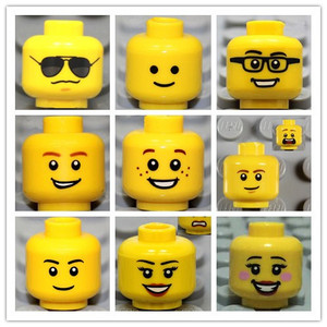 lego 乐高 配件 人仔 头部 头 脸 表情 拍照 照相 人仔旅行 旅游