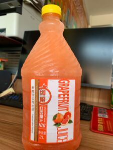 2瓶起江浙沪皖包邮 新橙宝 橙味果汁 2l(红西柚汁)