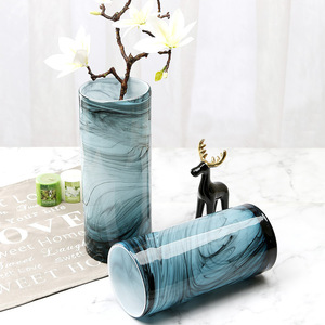 博米家居淘宝水培植物玻璃瓶透明直筒圆柱形花瓶简约绿萝富贵竹玻璃