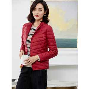 新款西装款修身白鸭绒妈妈轻薄羽绒服女a4513诗燕女装旗舰店1289