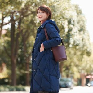 诗燕女装旗舰店天猫诗燕时装羽绒服外套女中长款新款高级感时尚气质