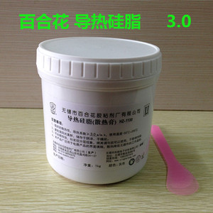 百合花HZ1130  导热硅脂  导热膏 灰色 1kg  浓稠型高导热系数3.0