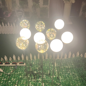 LED发光圆球灯户外装饰球形草坪景观灯 别墅庭院泳池浮水圆形球灯