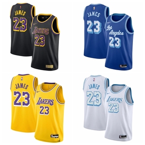 NIKE耐克NBA湖人队23号詹姆斯3号戴维斯24号科比球衣篮球服套装