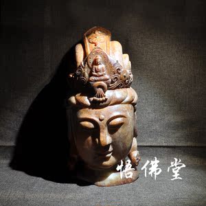 唐宋玉器 唐代玉器 唐代观音玉头像 古董古玉收藏供奉 老玉和田玉