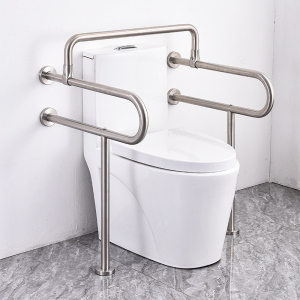 304不锈钢卫生间扶手折叠安全无障碍残疾老人厕所马桶防滑护抓杆