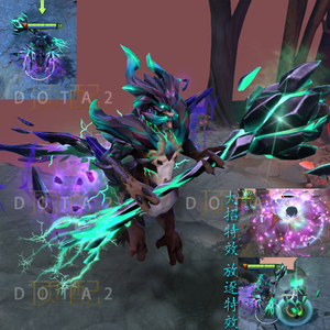 dota2饰品 黑鸟 双不朽混搭 放逐之晶星魄之势 无量之灭 特效现货