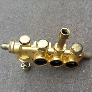 高压清洗机配件ql280 ql380型洗车机洗车泵配件铜块铜泵铜泵头