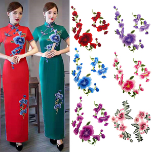中国风补丁贴刺绣图案时尚绣花修补贴旗袍汉服衣服贴花辅料一套t