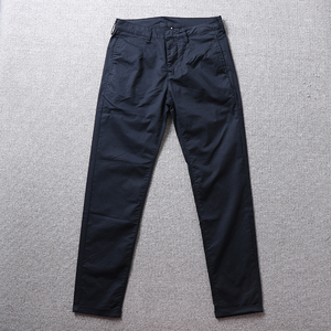 阿尼家男士百搭纯色商务休闲裤潮牌显瘦修身直筒水洗棉长裤