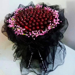 杭州同城速递樱桃车厘子水果花束送爱人闺蜜好友生日周年探望病人