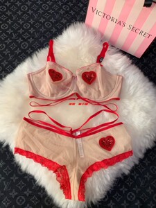 维多利亚的秘密 36d l 情人节 创可贴 创口贴 桃心 红色