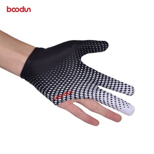 BOODUN/博顿三指台球手套男女左右手可用九球斯诺克手套单支装
