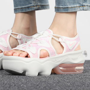 nike耐克女鞋2021夏季新款凉拖运动鞋厚底气垫减震凉鞋ci8798-101