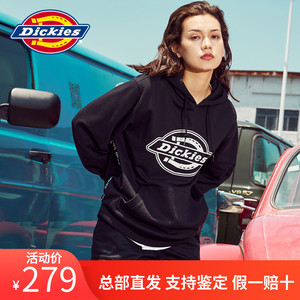 dickies卫衣男女时尚情侣款连帽衫迪克斯官网加绒德克士衣服潮牌