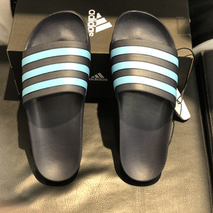adidas阿迪达斯男女鞋夏季一字拖户外运动休闲百搭沙滩拖鞋eg1757