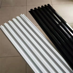 壁挂式黑白色铝槽板挂钩上墙板万用板万通板展示货架铝合金槽板