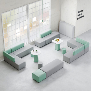 创意个性异形简约现代商务接待室休息区休闲简易办公沙发茶几组合