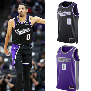 nike耐克正品哈里伯顿萨克拉门托国王标志版城市版sw球迷版球衣