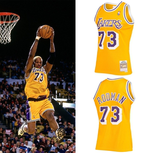 酷动城正品大虫罗德曼公牛活塞湖人mn复古热帖sw球迷版球衣