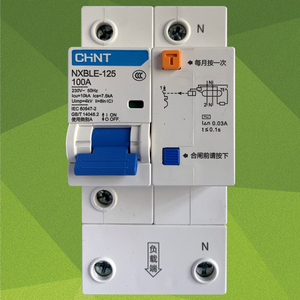 正泰漏电断路器nxble-125 1p n c100正泰漏保100a 正泰漏电保护器