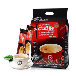 越南西贡咖啡100条袋装三合一速溶原味炭烧咖啡粉进口食品包邮