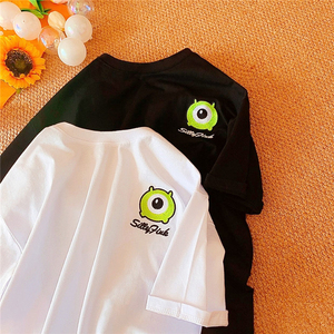 大眼睛t恤女宽松